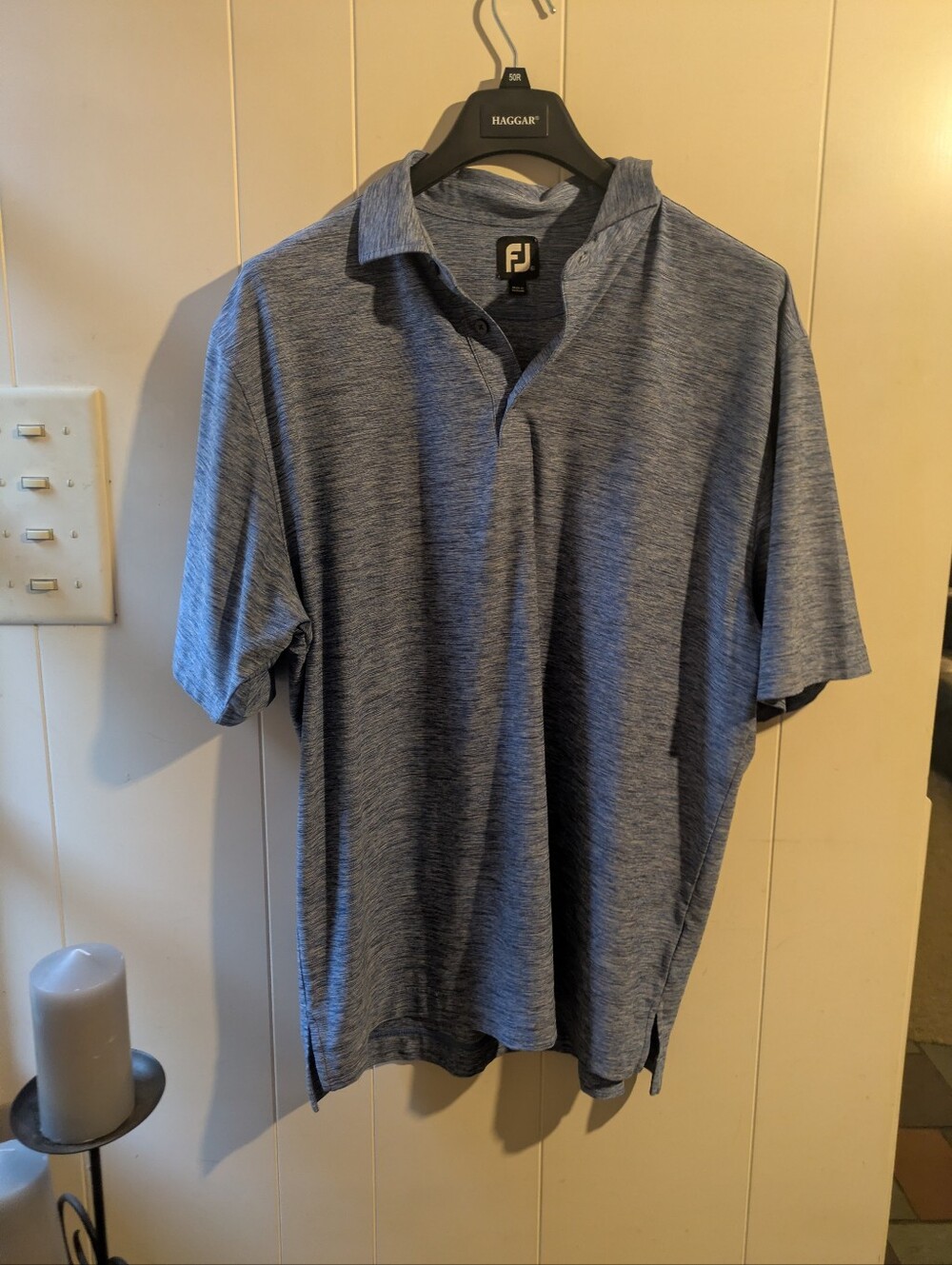 FootJoy Men’s Blue Heather Golf Polo